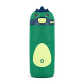 Ello Ellies 12oz dino bottle keeps drinks cold for hours during playtime.
