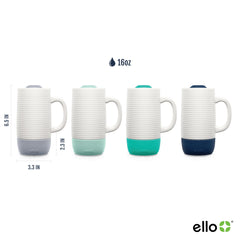 Ello Jane built-in silicone coaster base protects surfaces