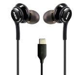 ElloGear AKG wired earbuds with braided cable for durable, tangle-free playback.