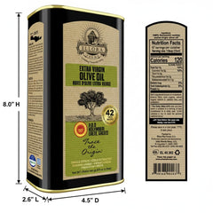 Ellora Farms Olive Oil label closeup—trustworthy single estate origin.