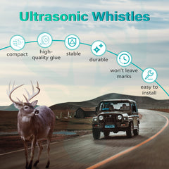 Elook deer whistle showcases dual-hole design for stronger alert signals.