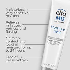 Close-up of Moisture Seal texture showing creamy, protective formula.