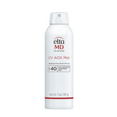 EltaMD UV AOX Mist Mineral Sunscreen Bottle demonstrates mineral protection for face and body