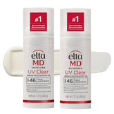 EltaMD UV Clear SPF 46 bottle with pump for easy daily protection.