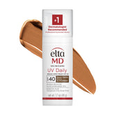 EltaMD UV Daily Deep Tint SPF 40 bottle with sheer protection for dry skin