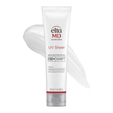 EltaMD UV Sheer face sunscreen tube front view for daily SPF 50+ protection.