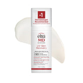 EltaMD UV Skin Recovery SPF 50 pump bottle ready for daily mineral protection.
