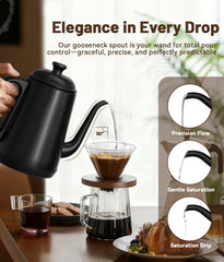 ELTRIKO kettle precision pour for consistent extraction