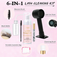 EMEDA lash shampoo 60ml bottle for gentle, safe cleansing
