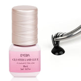 EMEDA Sensitive Open Eyes lash glue bottle demonstrates fast drying for precise clusters.