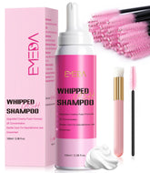 EMEDA Whipped Lash Shampoo Foam dispenses evenly for gentle lash extension cleansing.