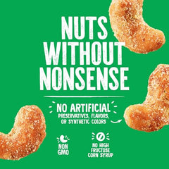 Emerald Hot Honey Cashews ingredients label confirms Kosher Dairy certification.
