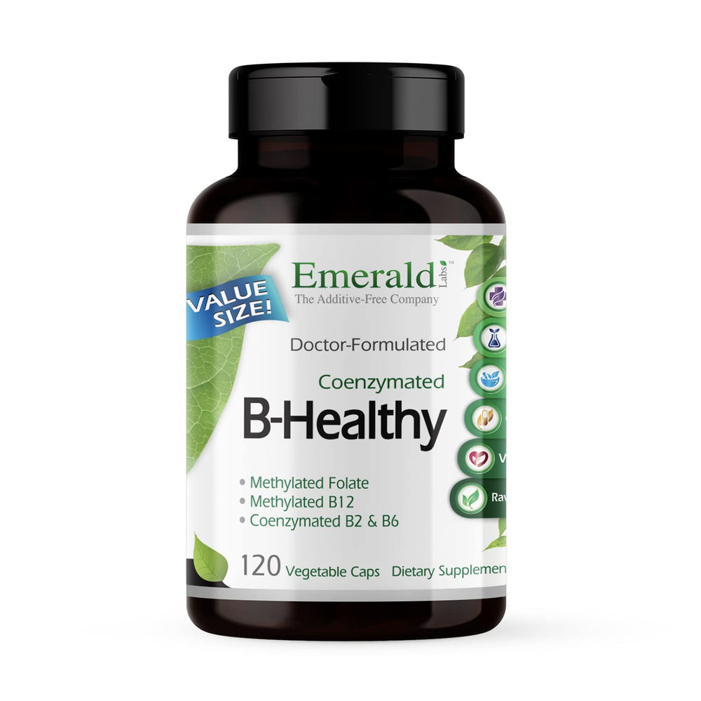 Emerald Labs B-Healthy bottle with capsules for immune and brain support