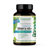 Emerald Labs Men's 45+ 1-Daily Multi bottle front showing the gluten-free, comprehensive formula.