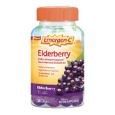 Emergen-C Elderberry Gummies bottle shows convenient daily immune support