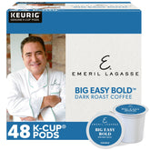 Emeril Lagasse Big Easy Bold coffee pods packaging, recyclable design for eco-friendly brewing