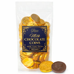 Empire Delights chocolate gold coin foil-wrapped for festive gifting.