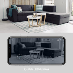 Enabot EBO SE auto recharge returns to dock to stay ready.