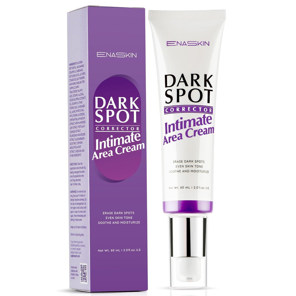 EnaSkin Dark Spot Remover bottle highlights the potent formula for even skin tone.