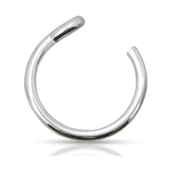 EnCharmed clip-on nose ring in gold-filled, close-up showing warm glow for everyday style.