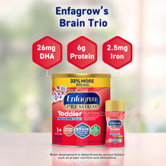 Enfagrow NeuroPro pour into cup demonstrates easy feeding routine.