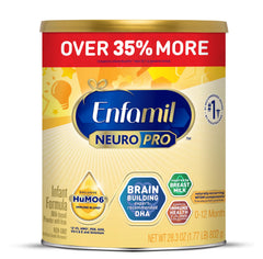 Enfamil NeuroPro brain-building duo with DHA and MFGM on the label.