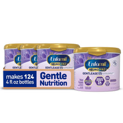 Enfamil NeuroPro Gentlease bottle with label emphasizing digestion support.
