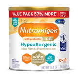 Enfamil Nutramigen can close-up showing lactose-free formula for gentle digestion