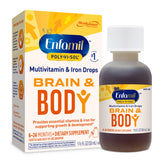 Enfamil Poly-Vi-Sol iron drops bottle for infants, supports daily nutrient intake.