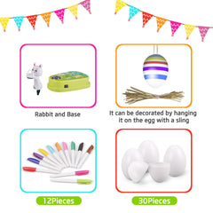 Engfa 12 quick-dry markers for vibrant egg art