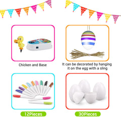 Engfa 30 plastic eggs ready for colorful decorating and play