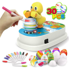 Engfa Easter egg decorating spinner in action showing smooth rotation for precise coloring