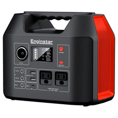 EnginStar portable power station front view for outdoor use.
