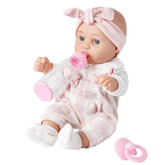 Enjoyin 12-inch baby doll in gift box for nurturing pretend play.