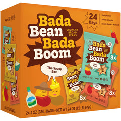 Enlightened Bada Bean Bada Boom crunch in a bag, protein-packed vegan snack.