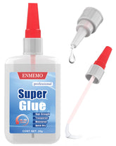 ENMEMO 2-in-1 glue with brush and nozzle for mess-free precision