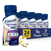 Ensure High Protein Vanilla bottle shows 16 g protein for muscle support
