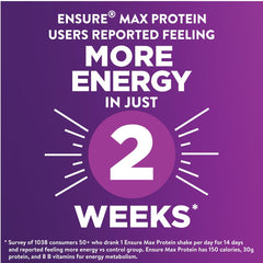 Ensure Max Protein Creamy Peach nutrition label highlights gluten-free formula.