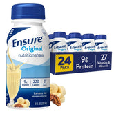 Ensure Original Banana Nut shake bottle front for convenient balanced nutrition on the go.