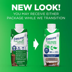 Ensure Plant-Based Protein Shake ingredients blend with fava bean and pea protein