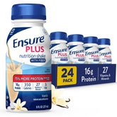 Ensure Plus Vanilla nutrition shake bottle for convenient on-the-go nutrition