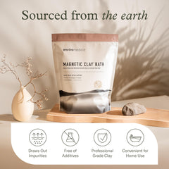 Foot bath with bentonite clay for soothing foot care