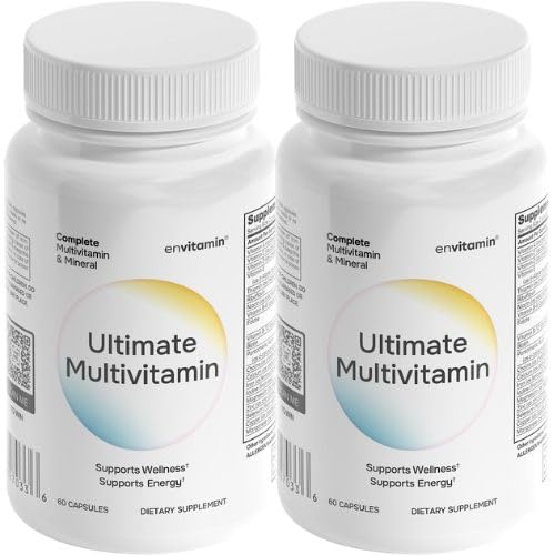 Envitamin Ultimate Multivitamin bottle front with 42-fruit-and-vegetable blend for daily wellness