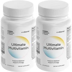 Envitamin Ultimate Multivitamin bottle front with 42-fruit-and-vegetable blend for daily wellness