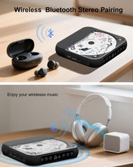 ENVYCLOUD CD player hi-fi speakers delivering clear sound without headphones.