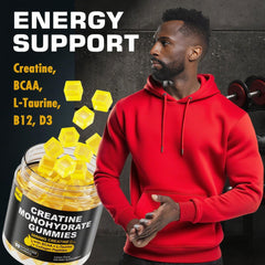 EnvyCure Creatine Monohydrate Gummies collage peptides highlight skin and joints benefits