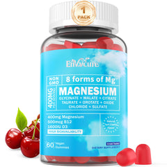 EnvyCure Magnesium Complex Gummies bottle with 8 forms supports calm and rest