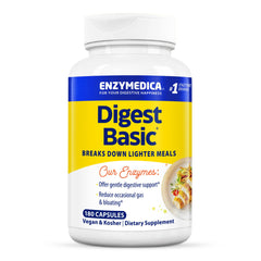 Enzymedica Digest Basic bottle cap, ready for quick meal-time support.
