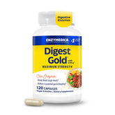 Enzymedica Digest Gold + ATPro bottle ready for fast meal digestion.