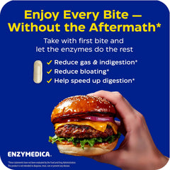 Enzymedica Digest Gold ATPro label closeup notes Thera-blend enzymes.